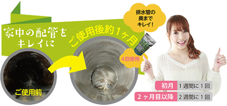 【代引き不可】 まとめ買い スリーケー 排水管洗浄液 日本製 1回使い切りタイプ 500ml×2個