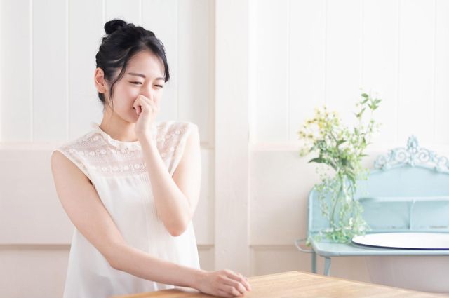 洗濯物　外干し　ほこり臭い